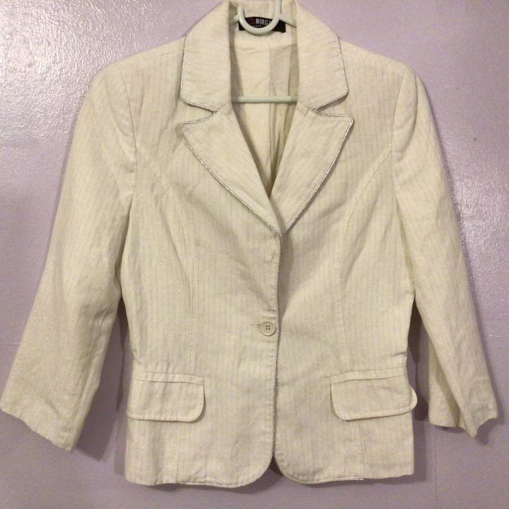 Morgan de Toi White Blazer
